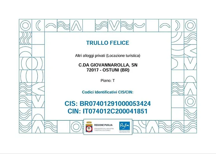 Hébergement de vacances Trullo Felice *